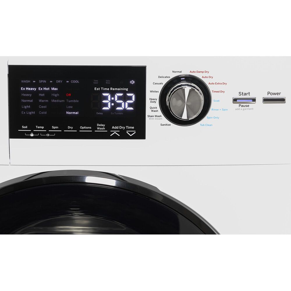 GE Appliances 24&quot; Front Load Washer/Condenser Dryer Combo in White, , large