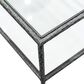 Furniture of America Lalia End Table with Tempered Glass Top and Open Storage Shelf in Gun Metal, , large