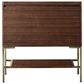 James Martin Vanities Mantova 35.4" Single Vanity Cabinet in Mid-Century Walnut and Champagne Brass, , large