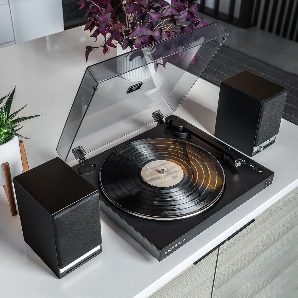 Victrola 2-Speed Automatic Turntable with Bluetooth in Black, , large