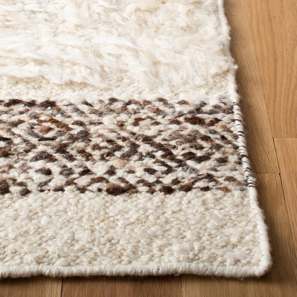 Safavieh Natura NAT321A NAT321A 2&#39;3&quot; x 8&#39; Ivory and Brown Runner, , large