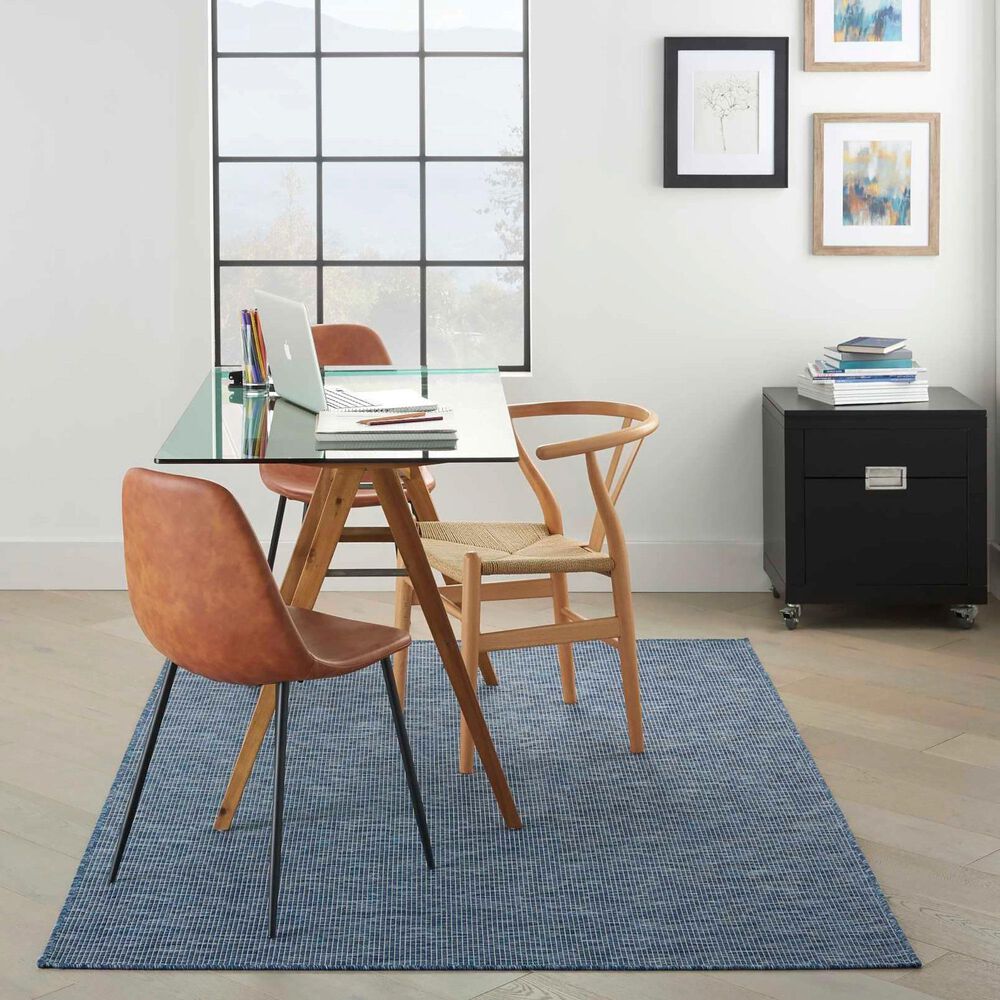 Nourison Positano 3&#39; x 5&#39; Navy Blue Indoor/Outdoor Area Rug, , large