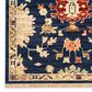 Nourison Antique Bloom Navy 10" x 13" Area Rug, , large