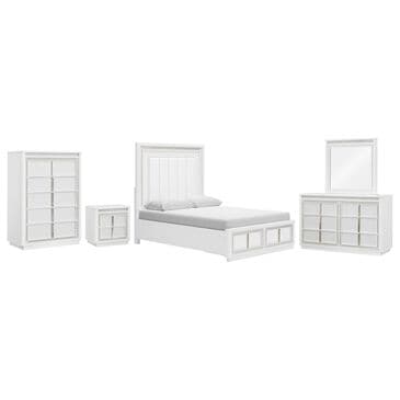 Millenium Chalanna 5-Piece Queen Bedroom Set in White Lacquer, , large