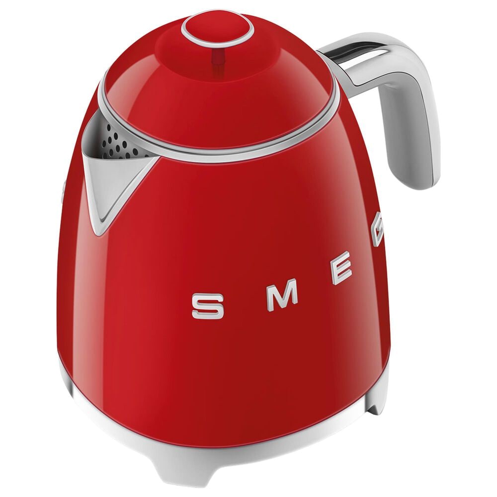 Smeg 3-Cup Stainless Steel Retro Style Mini Electric Kettle in Red, , large