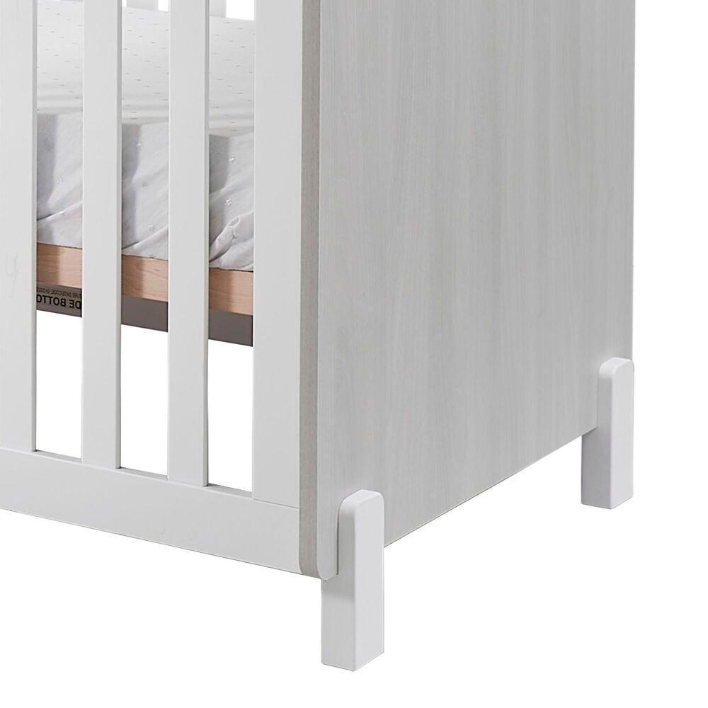 Sorelle Pannello 3-In-1 Convertible Crib in Grigio and White, , large