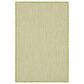 Nourison Courtyard Ivory and Green 2" x 3" Indoor/Outdoor Area Rug, , large