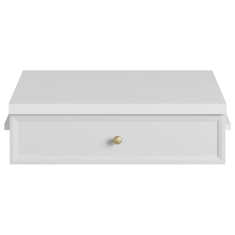 James Martin Bellshire 24" Makeup Counter Drawer Unit in Bright White, , large