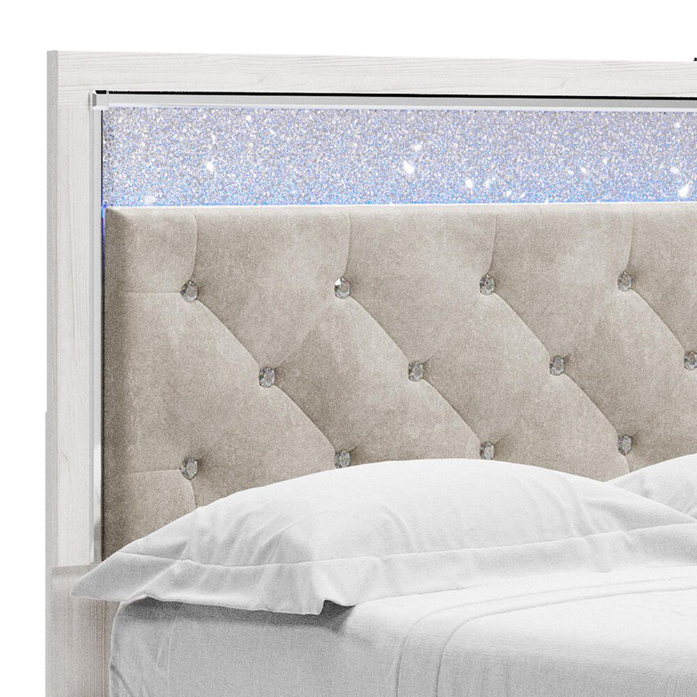 Ashley Altyra Queen Upholstered Storage Bed  in White, , large
