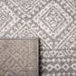 Safavieh Tulum 2" x 8" Dark Grey and Ivory Runner, , large
