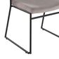 LumiSource Dutchess Side Chair with Silver Velvet Cushion in Black (Set of 2), , large