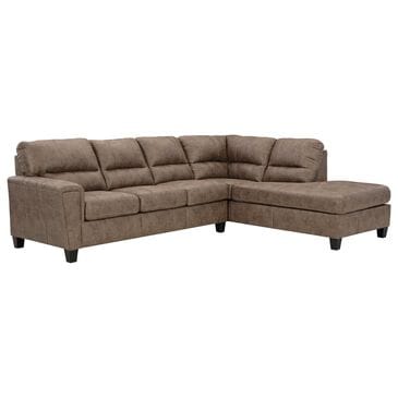 Ashley Navi 2-Piece Stationary Sectional in Fossil, , large