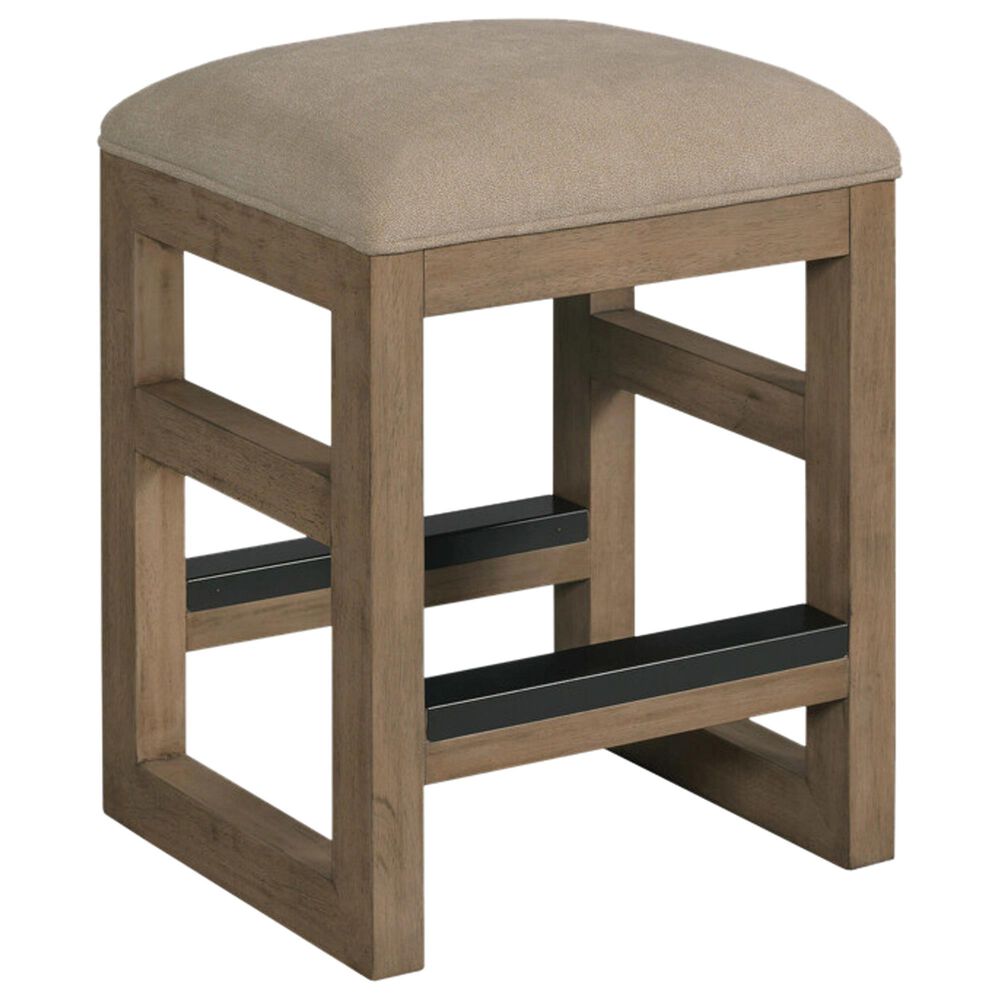 Hammary Nash Counter Console Table and 3 Stools in Sandy Beige, , large