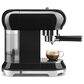 Smeg 33.81 Oz Espresso Manual Coffee Machine in Black and Polished Chrome, , large