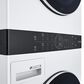 LG WashTower with Center Control 4.5 Cu. Ft. Washer and 7.4 Cu. Ft. Electric Dryer in White, , large