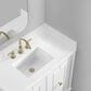 37B Kinsale 36" Single Bathroom Vanity Cabinet in Bright White with White Composite Stone Top and Backsplash, , large