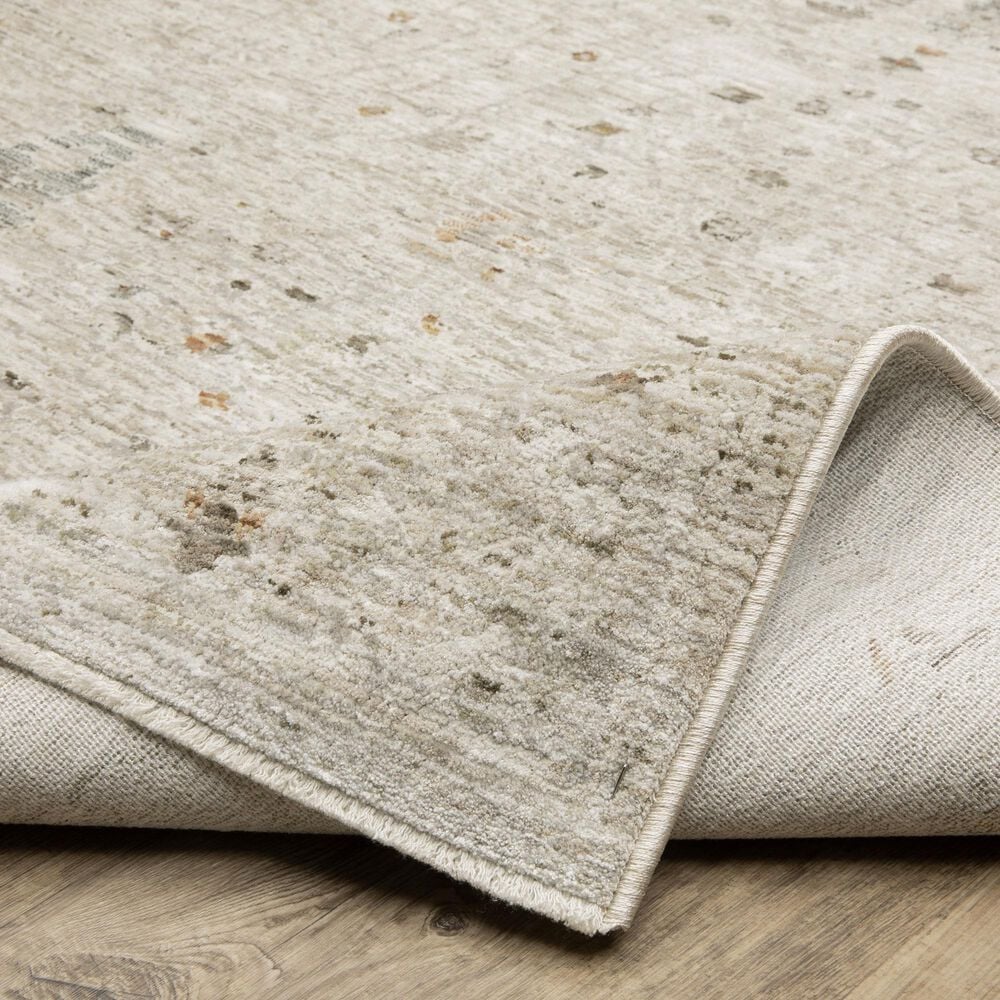 Oriental Weavers Avalon Ivory and Beige 2'7" x 7'7"Runner, , large