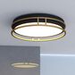 Vaxcel Northgate 13" 1-Light Flush Mount in Matte Black and Satin Gold, , large