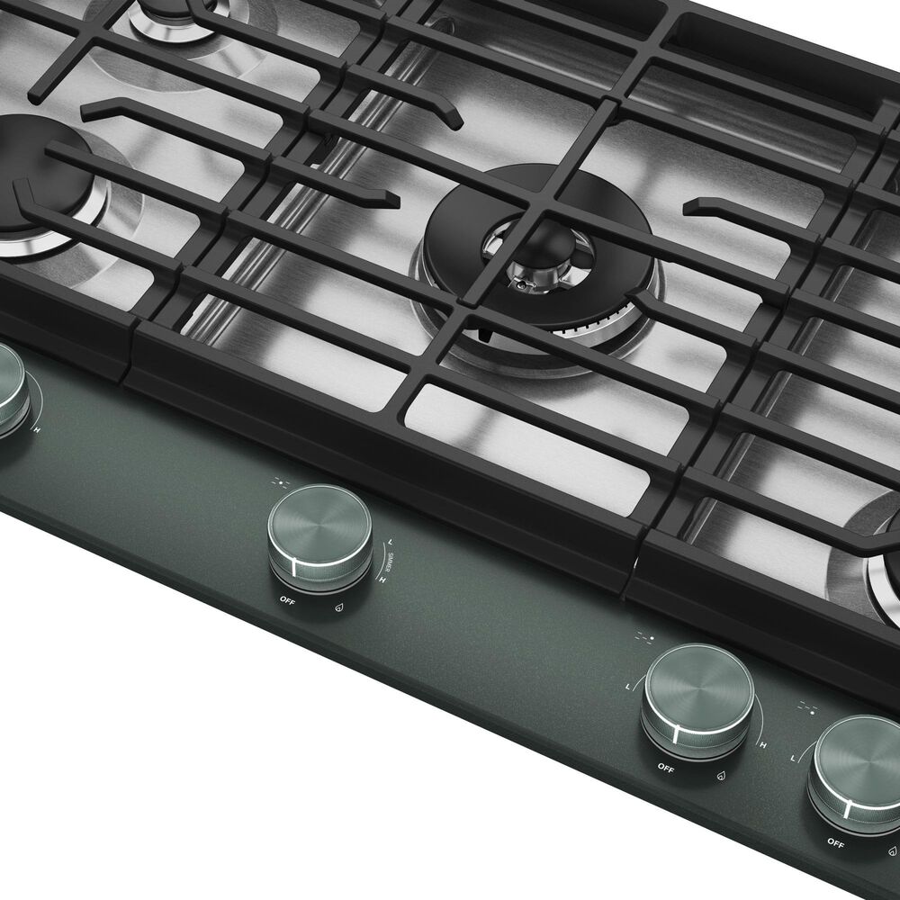 KitchenAid 36" Gas Cooktop with Backlit Knobs and Griddle in Juniper, , large