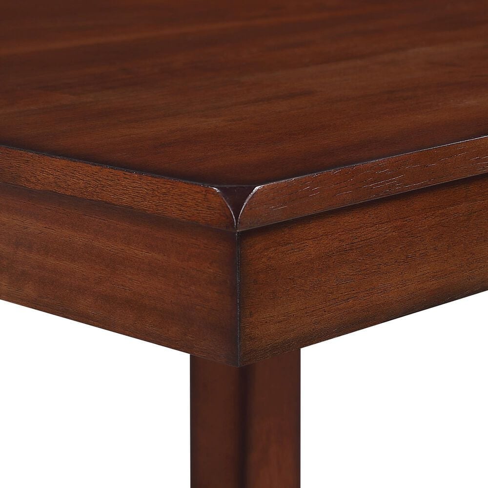 Valor Living Carlson 5-Piece Square Counter Height Dining Set in Walnut, , large