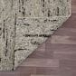 L&R Resources Kingston Abstract 9" x 12" White and Black Area Rug, , large