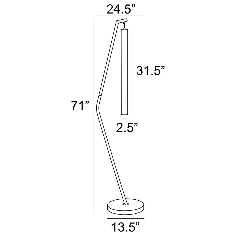 Lite Source Wilfred Floor Lamp in Black, , large