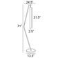 Lite Source Wilfred Floor Lamp in Black, , large