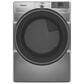 Whirlpool 4.5 Cu. Ft. Smart Front Load Washer and 7.4 Cu. Ft. Smart Gas Dryer Laundry Pair in Radiant Silver, , large