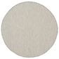Nourison Courtyard Ivory and Silver 4" Round Indoor/Outdoor Area Rug, , large