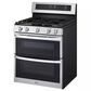 LG 6.9 cu. ft. Smart Gas Double Oven Freestanding Range with ProBake Convection and Air Fry in Stainless Steel, , large