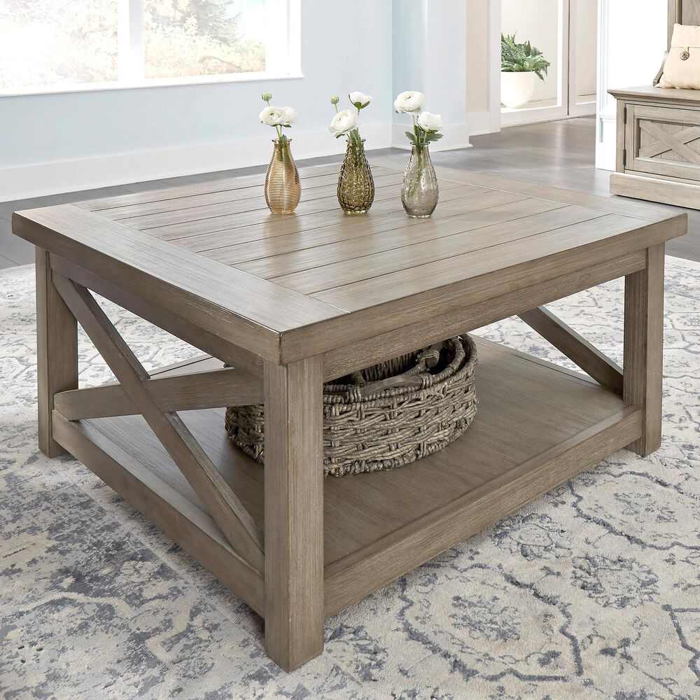 Homestyles Mountain Lodge Coffee Table in Gray, , large