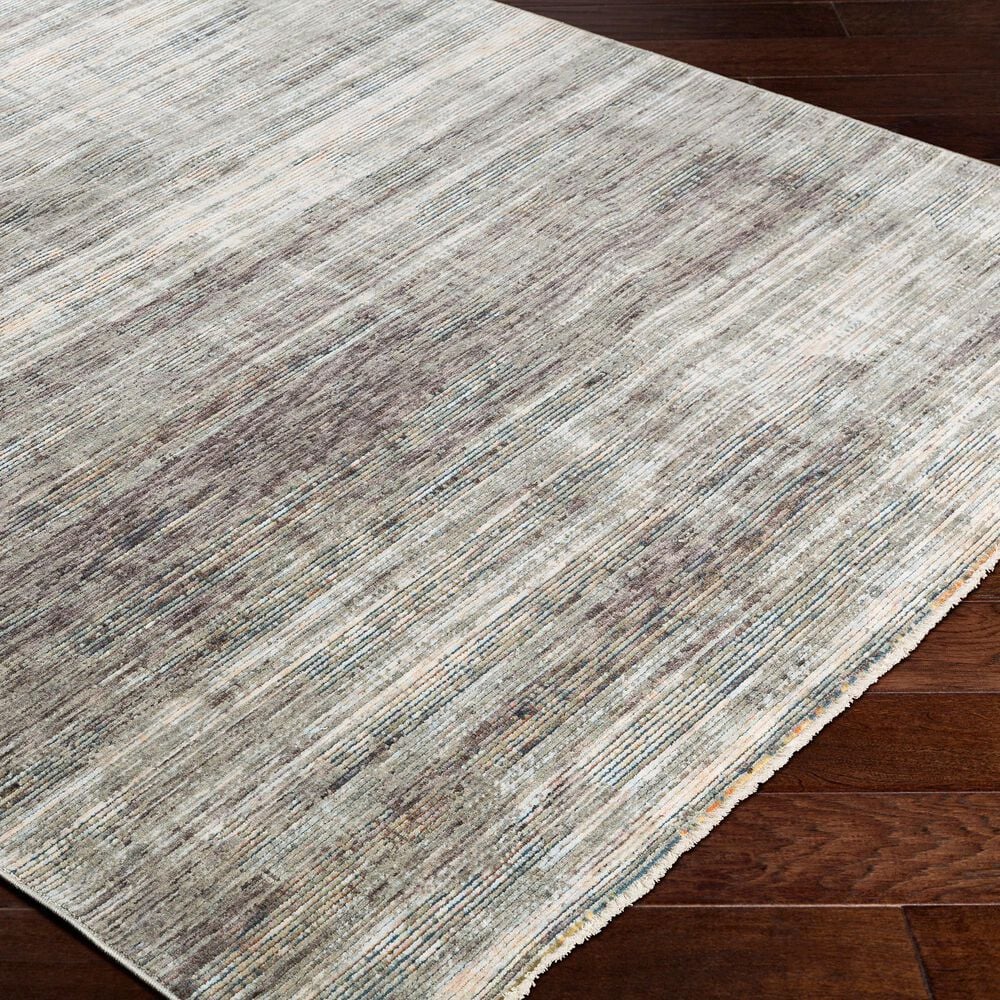 Surya Presidential PDT-2309 3&#39;3&quot; x 5&#39; Charcoal, Ivory and Blue Area Rug, , large