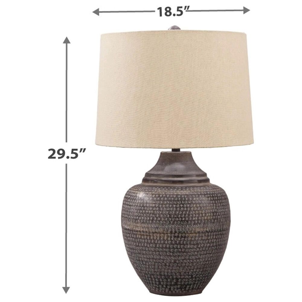 Signature Design by Ashley Olinger Metal Table Lamp in Brown, , large
