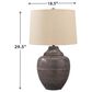 Signature Design by Ashley Olinger Metal Table Lamp in Brown, , large