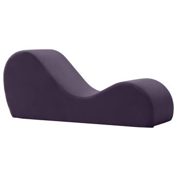 Jaxx Avana Chaise Lounge Yoga Chair in Aubergine, , large