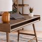 Ashley Lyncott 2-Piece Desk and Bookcase Set in Brown, , large