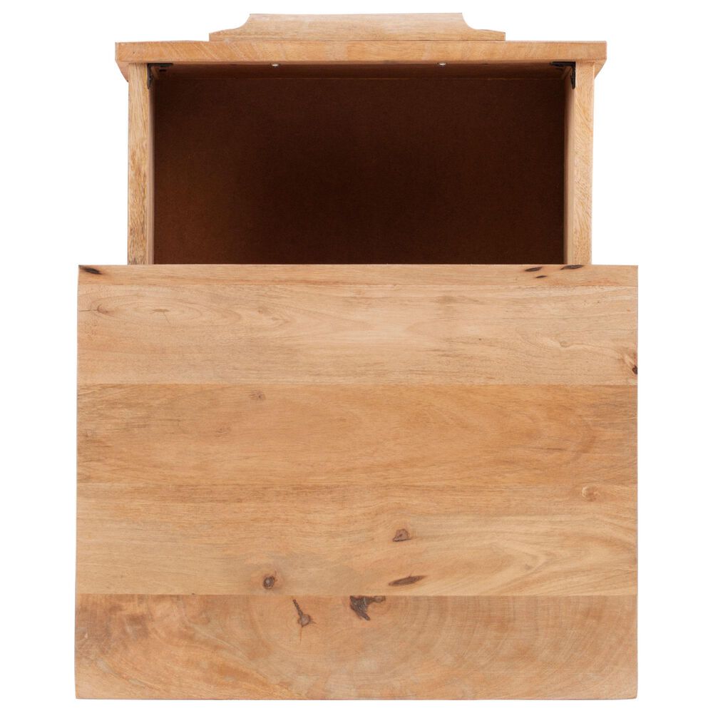 Linon Home Decor Janie 2-Drawer Cabinet in Natural and Gold, , large