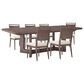 Golden Wave Furniture Ainsworth 7-Piece Rectangular Dining Set in Chocolate, , large