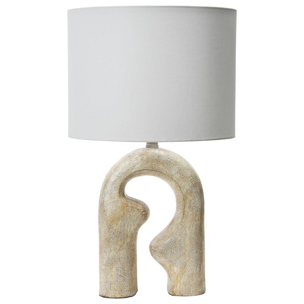 Creative Coop Sydney Abstract Table Lamp in Distressed Natural, , large