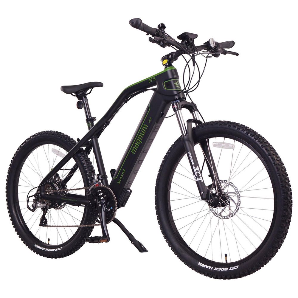 Magnum Summit Electric Mountain Bike in Black and Green, , large