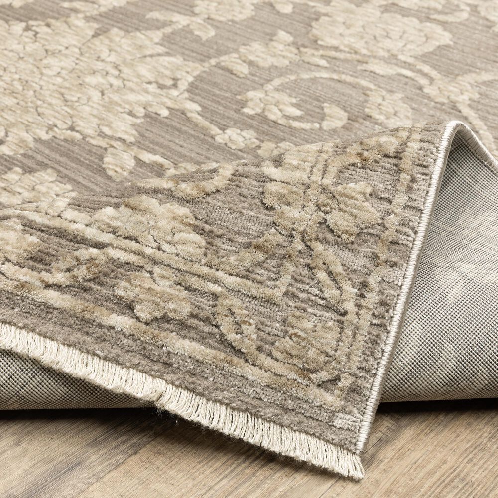 Oriental Weavers Capella Grey and Beige 9&#39;10&quot; x 12&#39;10&quot; Area Rug, , large