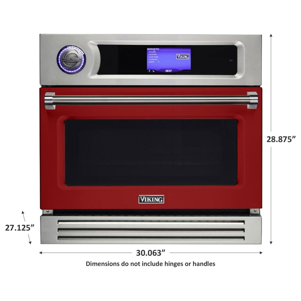 Viking Range 30&quot; TurboChef Speedcook Single Oven in Apple Red, , large