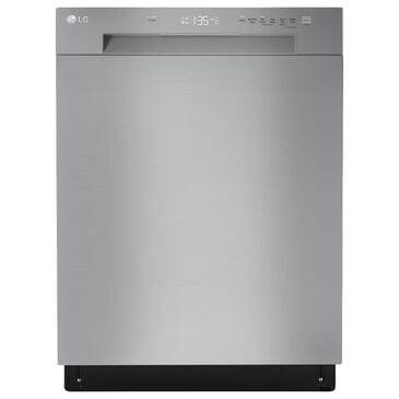 LG Front Control Dishwasher with SenseClean, Stainless Steel Look, , large