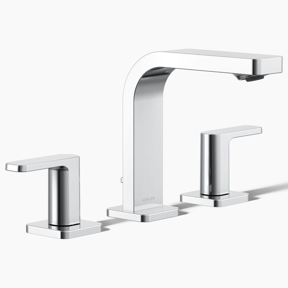 Kohler Parallel Widespread Bathroom Sink Faucet in Polished Chrome, , large
