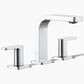 Kohler Parallel Widespread Bathroom Sink Faucet in Polished Chrome, , large