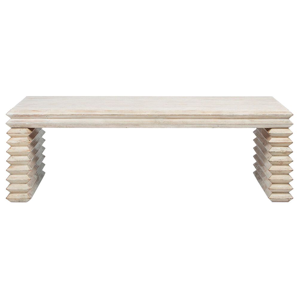 Jennifer Taylor Home Veda Coffee Table in Whitewashed Natural, , large