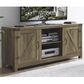 Walker Edison 58" Barn Door TV Console in Rustic Oak, , large