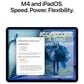 Apple 13" iPad Air | Apple M4 Chip - Wi-Fi + Cellular 128GB in Blue (Latest Model) and 2-Year AppleCare+, , large