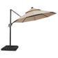 Furniture of America Zora 10" Octagon Double Top Patio Umbrella without Base in Beige, , large
