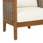 Linon Home Decor Chaddsley Patio Arm Chair in Beige, , large